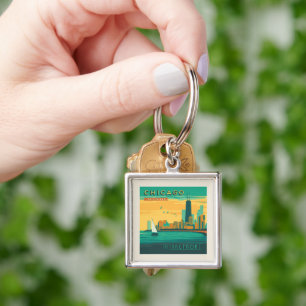 The Lakefront Chicago, Illinois Key Ring