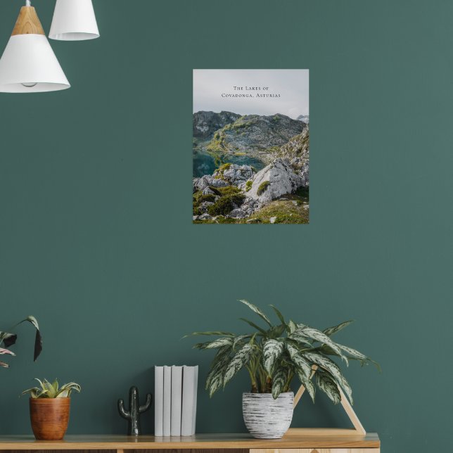 The Lakes of Covadonga, Asturias, Spain travel Poster (Living Room 1)