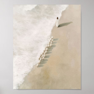 The Lamb Following Jesus Christian Art Poster