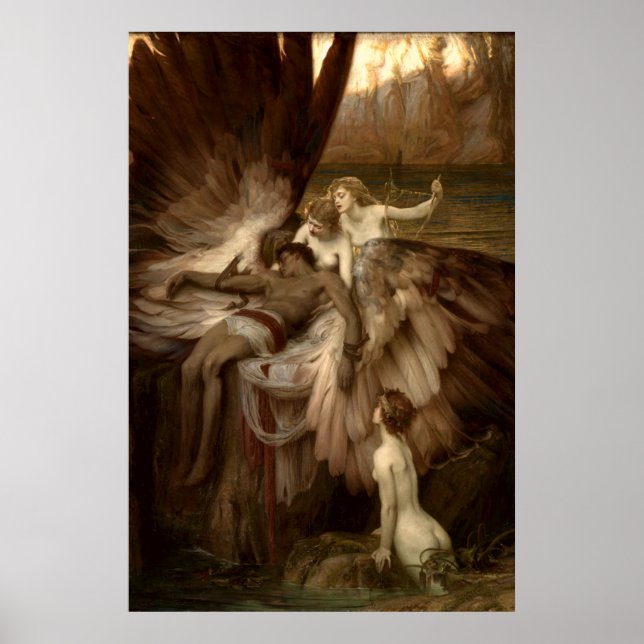 The Lament for Lcarus by Herbert Draper 1898 Poster (Front)