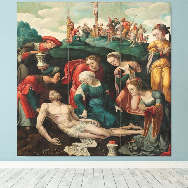 The Lamentation of Christ  Canvas Print (Insitu(Wood Floor))