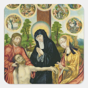 The Lamentation of the Dead Christ, c.1520 Square Sticker