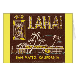The Lanai Tiki lounge card