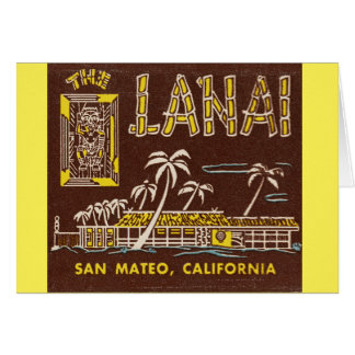 The Lanai Tiki lounge card