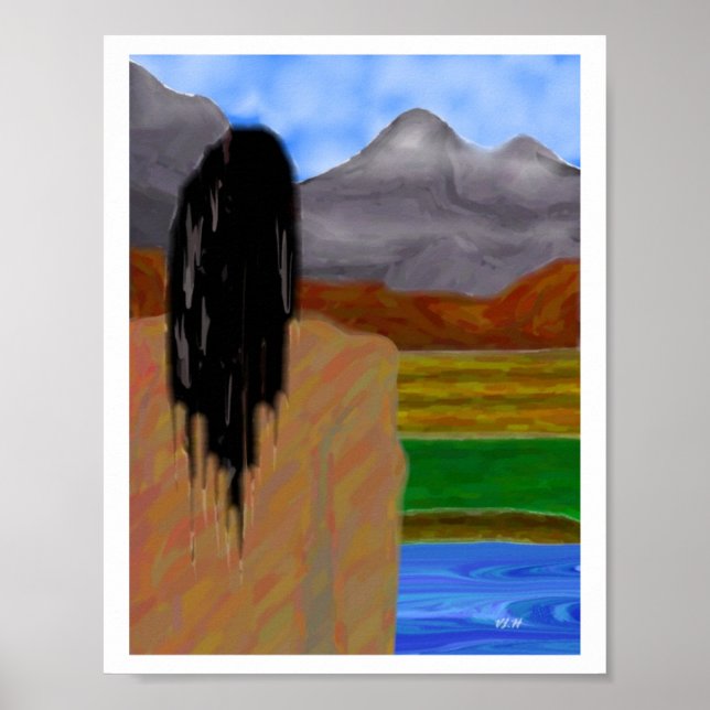 "The Land I'll Never Know" Digital Art Print (Front)