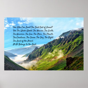 "The Land of Israel Is Blessed" Prophecy 2019 Poster