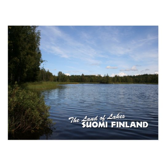 The Land of Lakes: Suomi Finland Postcard