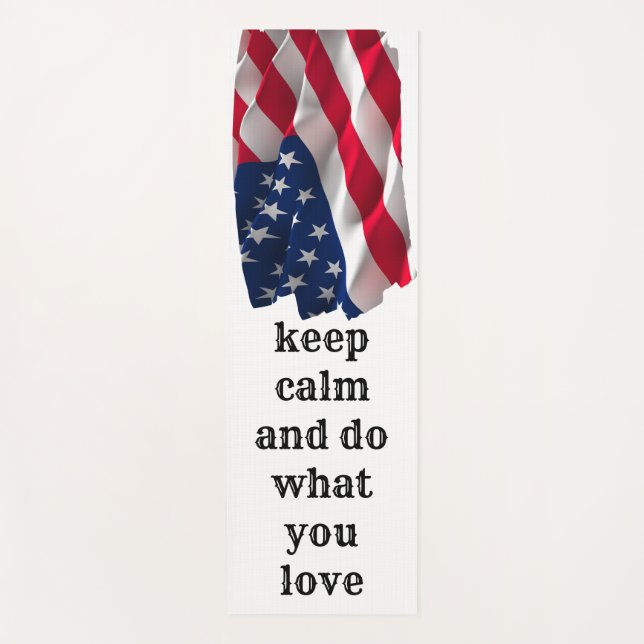 the land of liberty yoga mat (Front)