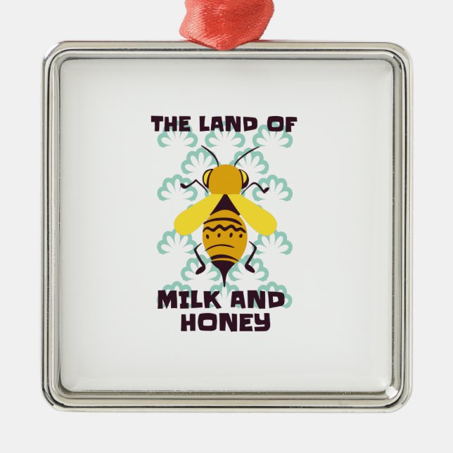 The land of milk and honey metal tree decoration (Front)