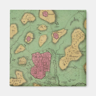 The Land Of Moriah Or Jerusalem Magnet
