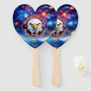 The Land Of The Free Home Brown Eagle Fireworks M Hand Fan