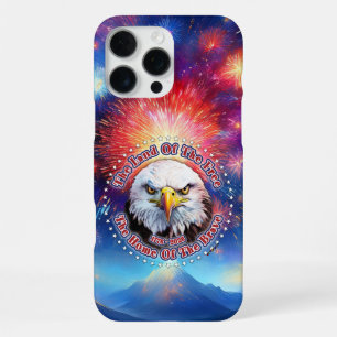The Land Of The Free Home Brown Eagle Fireworks M iPhone 16 Pro Max Case