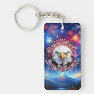 The Land Of The Free Home Brown Eagle Fireworks M Key Ring