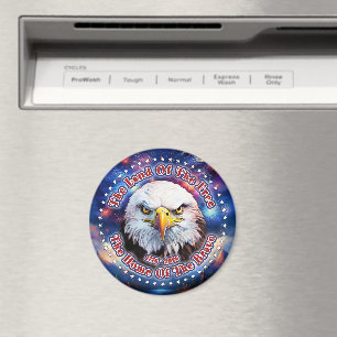 The Land Of The Free Home Brown Eagle Fireworks M Magnet