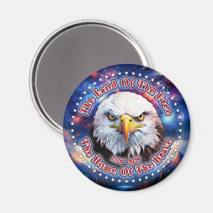The Land Of The Free Home Brown Eagle Fireworks M Magnet