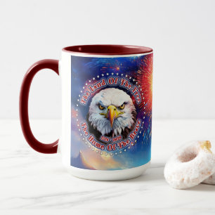 The Land Of The Free Home Brown Eagle Fireworks M Mug