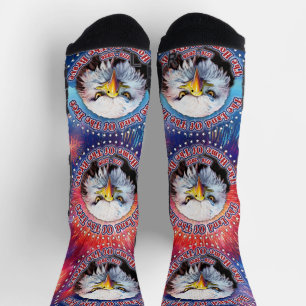 The Land Of The Free Home Brown Eagle Fireworks M Socks