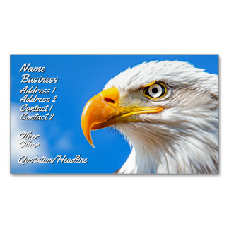 The Land of the Free, Home of the Brave Magnetic Business Card
