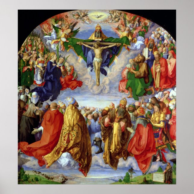 The Landauer Altarpiece, All Saints Day, 1511 Poster (Front)