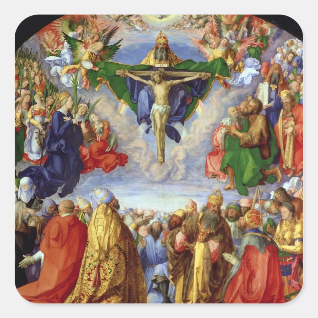 The Landauer Altarpiece, All Saints Day, 1511 Square Sticker (Front)