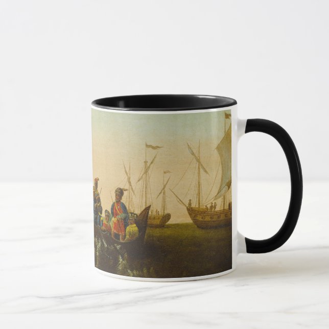 The Landing of Columbus, c.1837 (oil on canvas) Mug (Right)