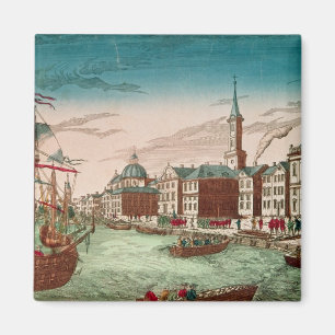 The Landing of English Troops at New York Magnet