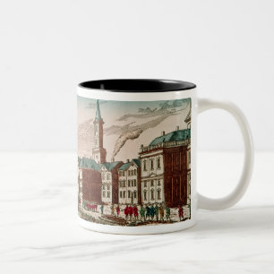 The Landing of English Troops at New York Two-Tone Coffee Mug