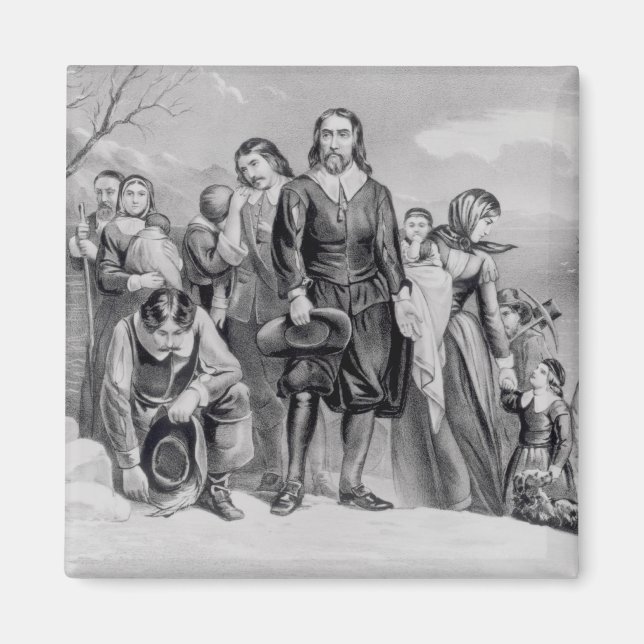 The Landing of the Pilgrims Magnet (Front)