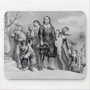 The Landing of the Pilgrims Mouse Mat