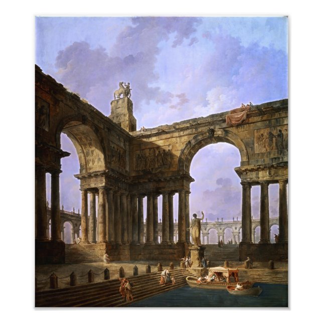 The Landing Place by Hubert Robert Photo Print (Front)
