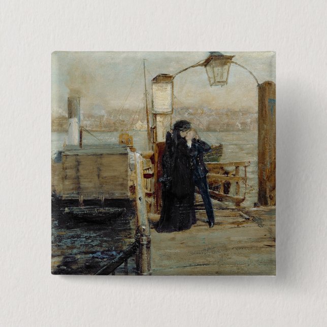 The Landing Stage 15 Cm Square Badge (Front)