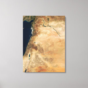 The lands of Israel along the eastern shore Canvas Print
