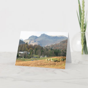 The Langdale Pikes - Blank Greetings Card