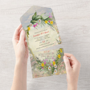 The Language of Flowers All In One Invitation
