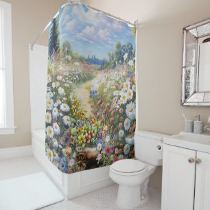 the Language of Flowers Shower Curtain