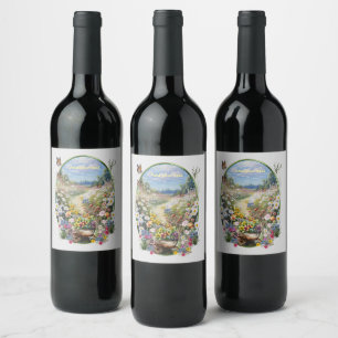 The Language of Flowers Wine Label