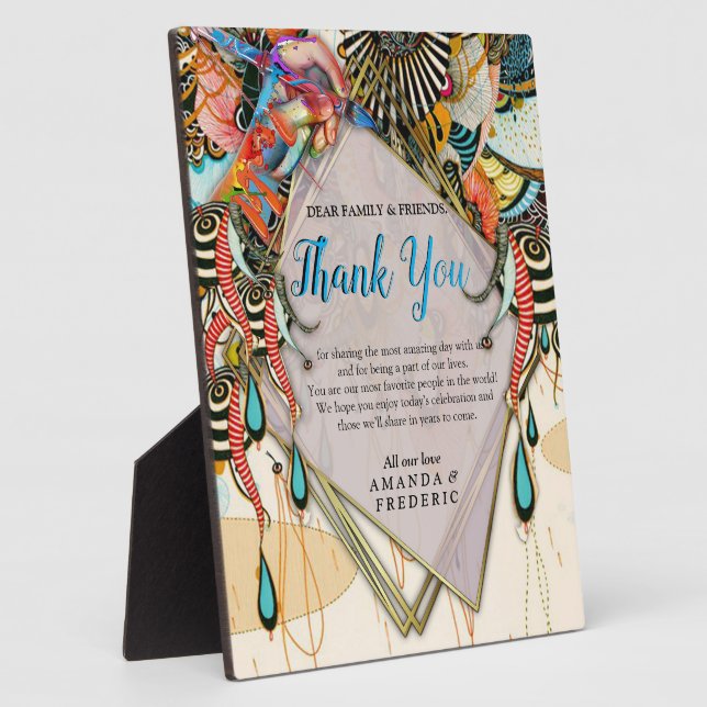 The Language of Light - Doodling Art  Plaque (Side)