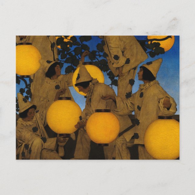 The Lantern Bearers, 1908 by Maxfield Parrish Postcard (Front)