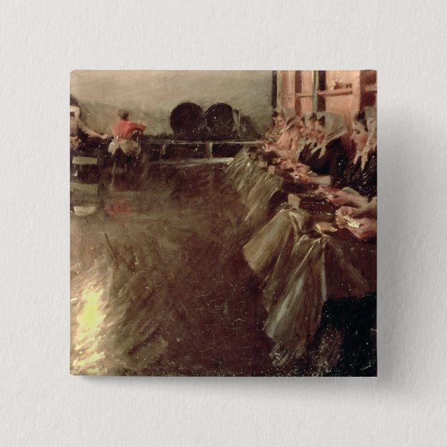 The Large Brewery, 1890 15 Cm Square Badge (Front)