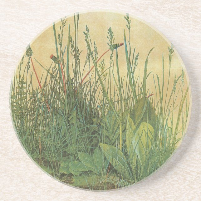 The Large (Great) Piece of Turf by Albrecht Durer Coaster (Front)