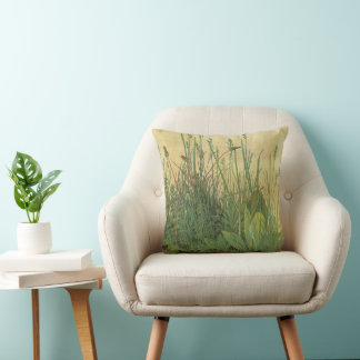 The Large (Great) Piece of Turf by Albrecht Durer Cushion