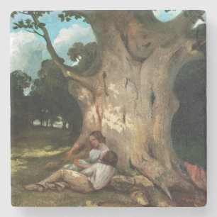 The Large Oak Stone Coaster