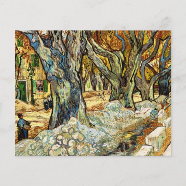 The Large Plane Trees By Vincent Van Gogh  (Front)