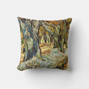 The Large Plane Trees By Vincent Van Gogh Cushion