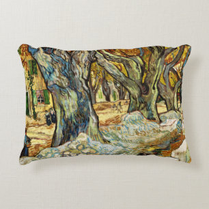The Large Plane Trees By Vincent Van Gogh Decorative Cushion