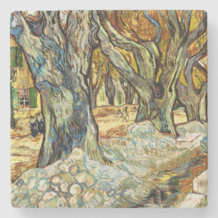 The Large Plane Trees By Vincent Van Gogh Stone Coaster