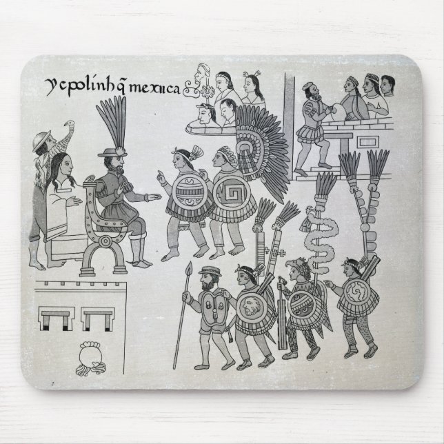 The last Aztec Emperor Cuauhtemoc surrenders Mouse Mat (Front)