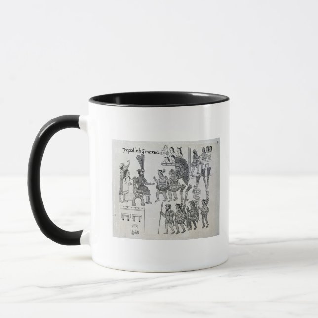 The last Aztec Emperor Cuauhtemoc surrenders Mug (Left)