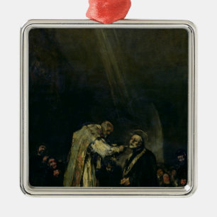 The Last Communion of St. Joseph Calasanz Metal Tree Decoration