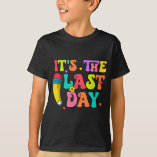 The Last Day Of School Hello Summer Teacher Kids T-Shirt